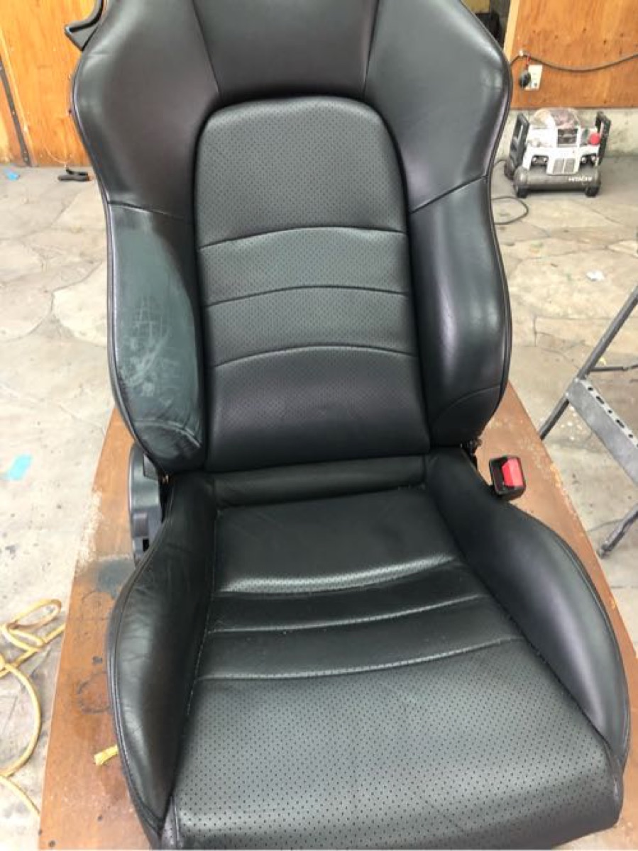 S2000 本革シート 劣化修理 部分修理