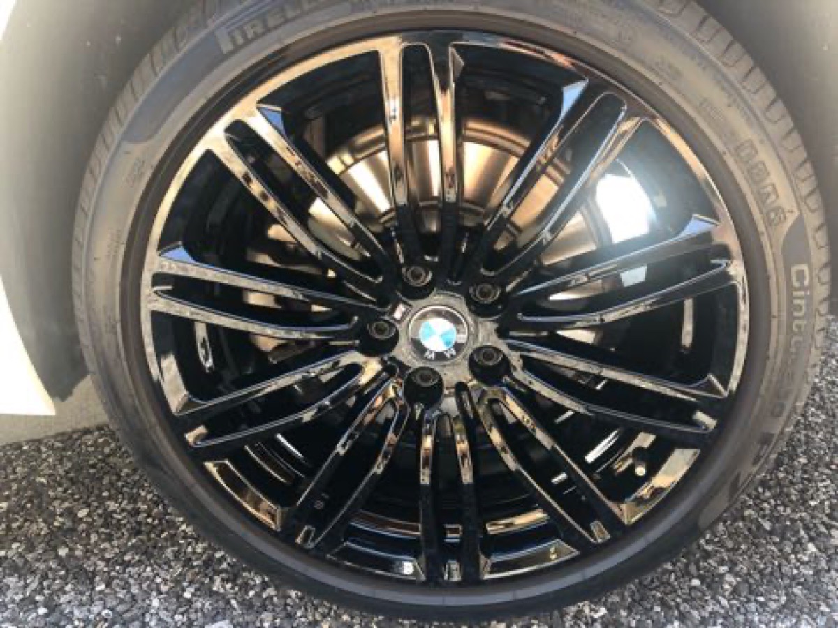 BMW 純正ホイール カラーチェンジ グロスブラック 施工写真 5