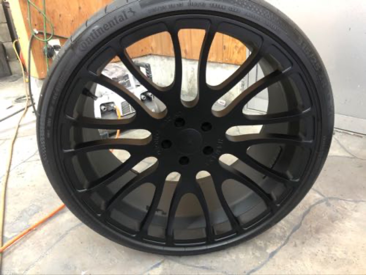 ホイール修理 ハーマンホイールカラーチェンジ 施工写真 4