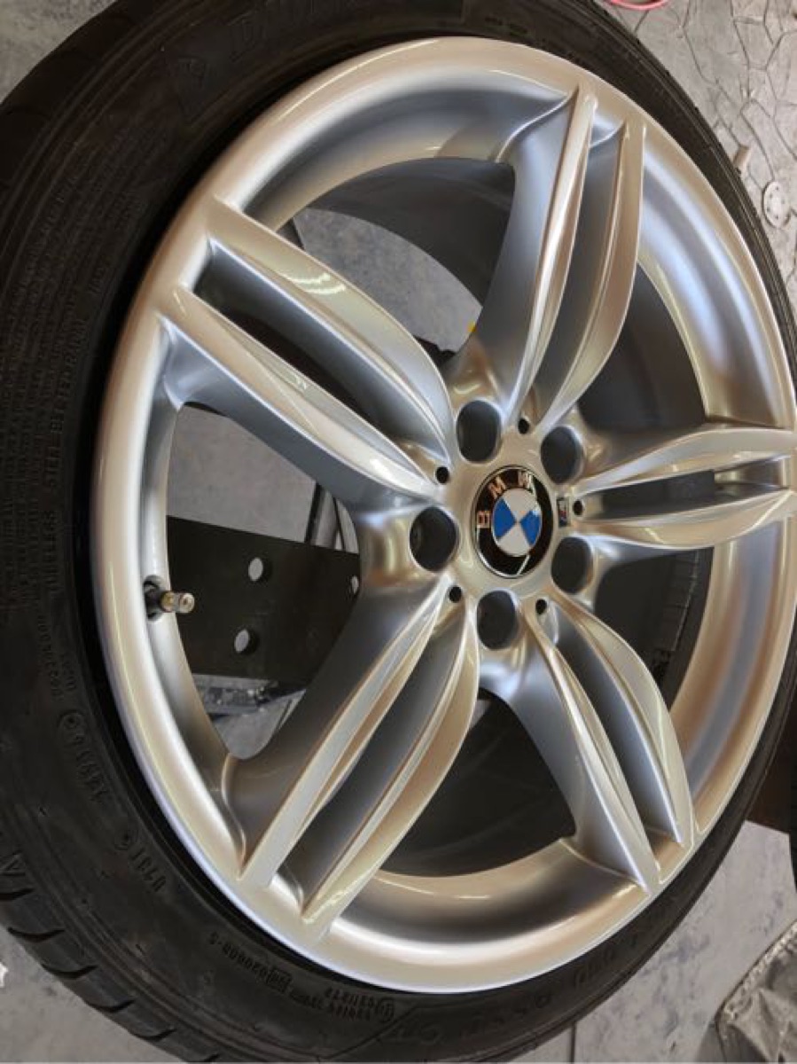 BMW純正ホイール ガリ傷修理 施工写真 2