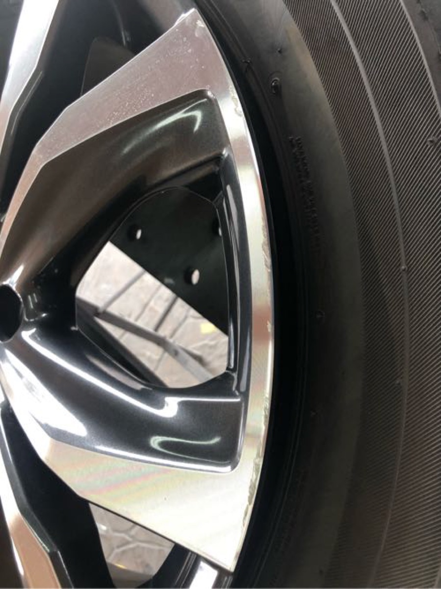 レクサスホイール修理 LS500 純正ホイール修理 施工写真 3