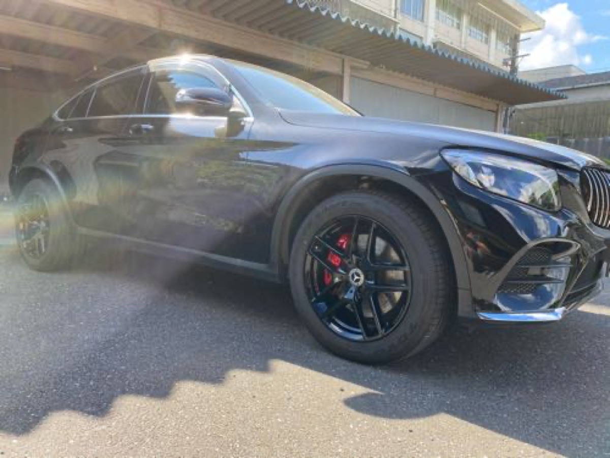 ベンツホイール修理 純正ホイール ホイールカラーチェンジキャリパー塗装 施工写真 5