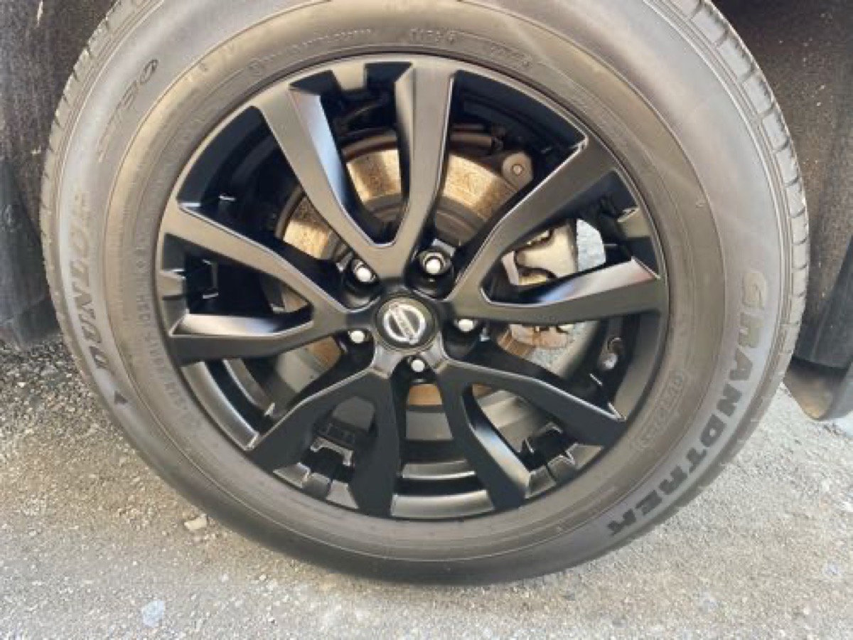 ホイール修理 純正ホイール マットブラックカラーチェンジ 施工写真 3