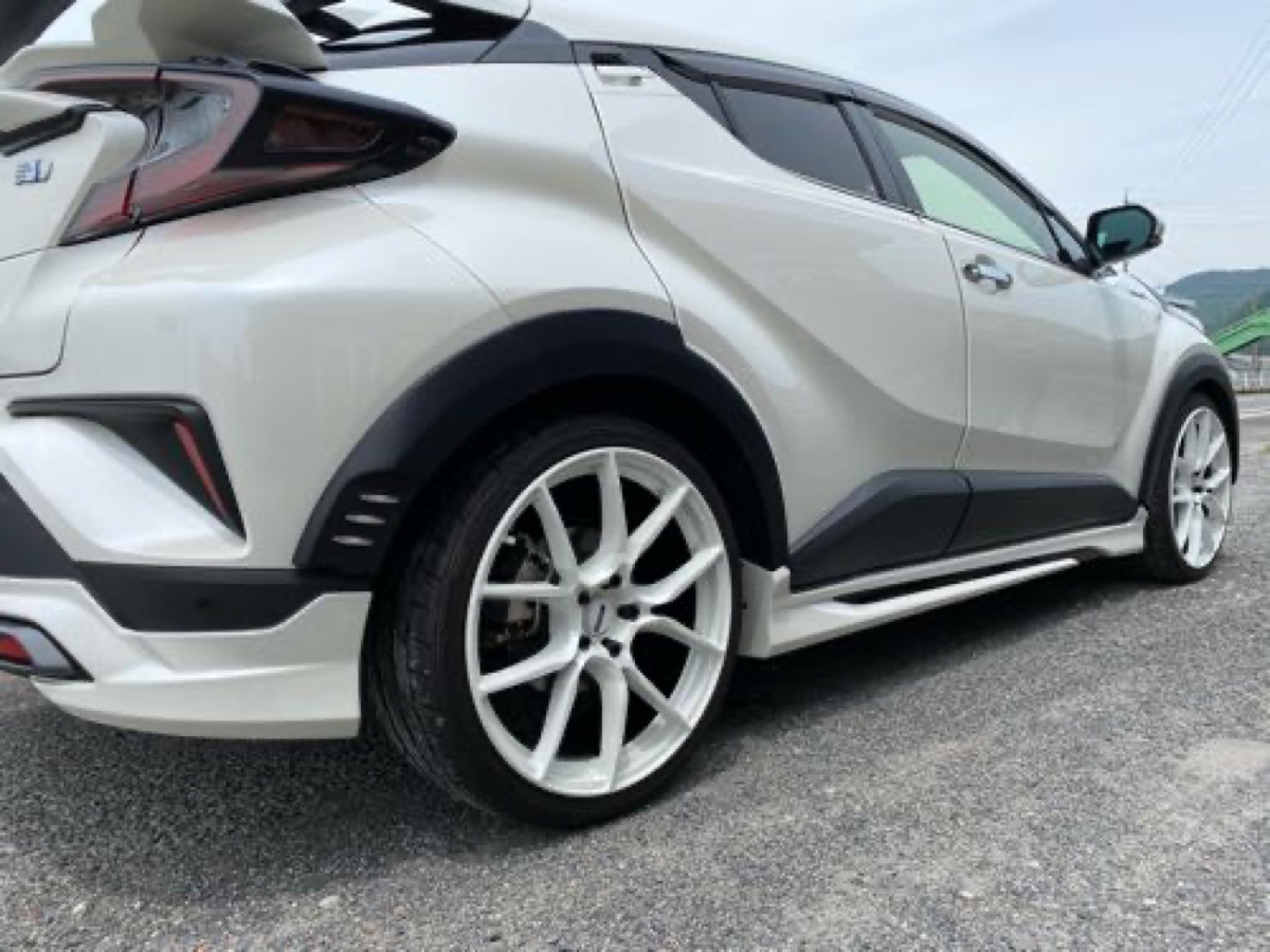 ホイール カラーチェンジ パールホワイト全塗装 施工写真 5