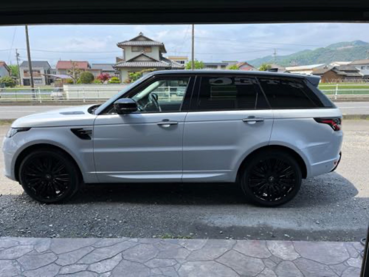 レンジローバーホイール修理 純正ホイール カラーチェンジ 施工写真 4